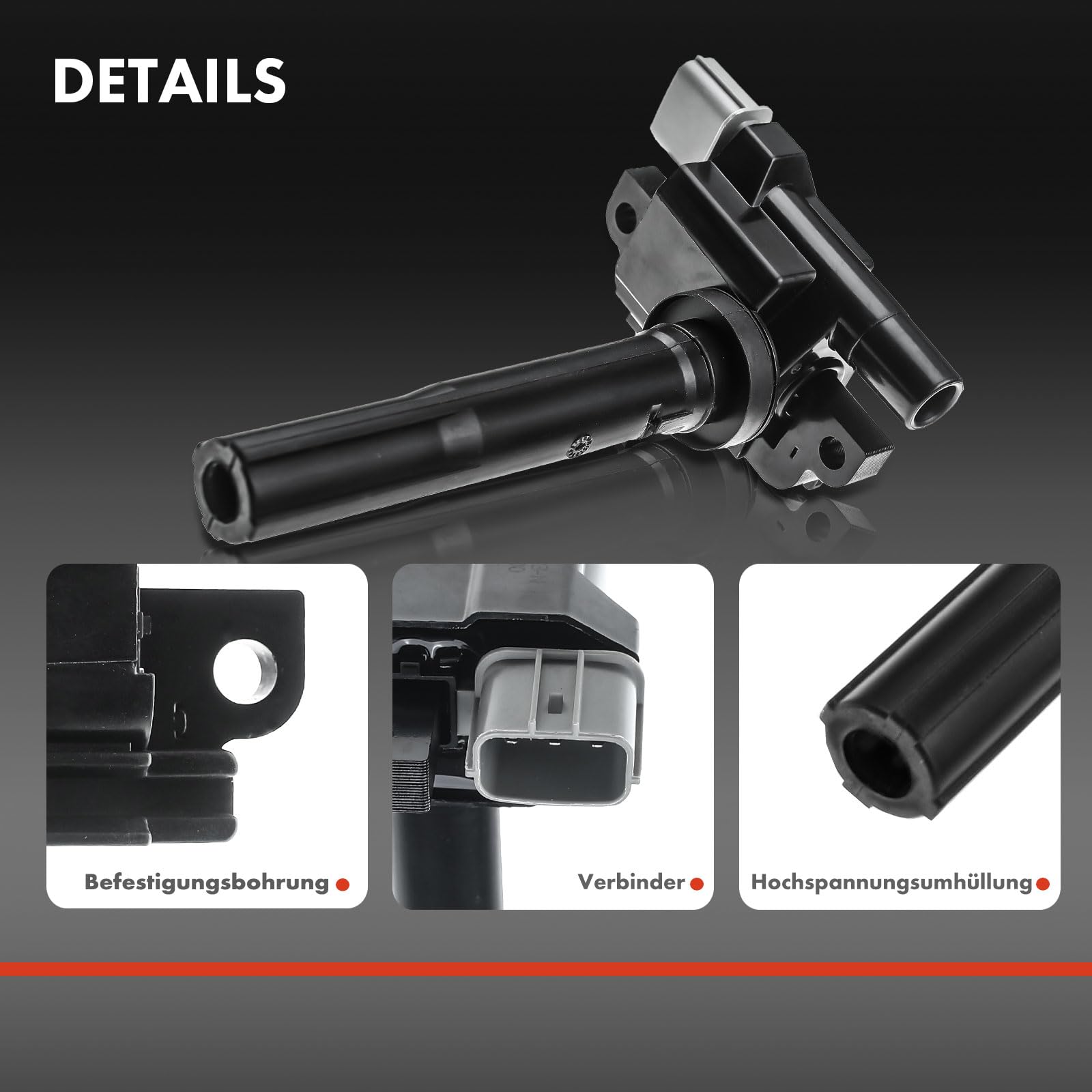 Frankberg Bobine di accensione Benzina Compatibile con Jimny Veicolo fuoistrada Chiuso SN 1.3L SX4 EY G.Y 1.6L SX4 S-Cross JY 1.6L Wagon R+ Compatto MA 1.3L Ignis I FH 1.3L Replace# 3340062J00000