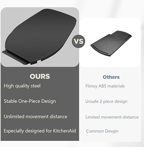 Miniatura 4 de Deslizador Mejorado para Batidora Kitchenaid, Bandeja Deslizante para Electrodomésticos de Cocina, Bandeja Deslizante Transportadora de Batidora,