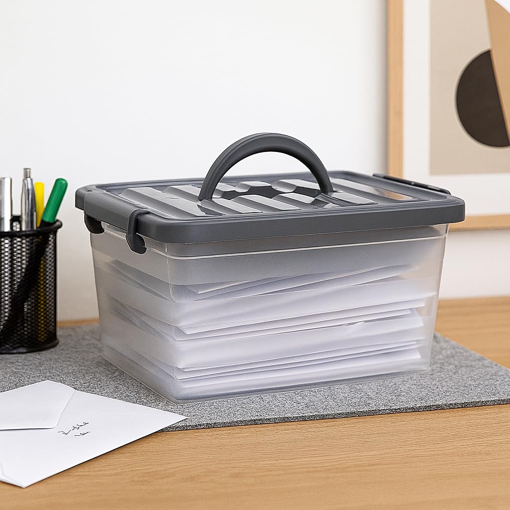 BH | Small Clear Plastic Storage Box | 6 Litre | 1 PC | Organising Removable Tray | Stackable | Utility | Multi-Purpose | Stationery, Sewing, Art Craft Supplies - BEST HOUSE — view 4