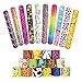 25 Pezzi Schiaffo Braccialetti Slap per Bambini Braccialetti Slap Ragazzi e Ragazze Birthday Party Supplies Favors Toys, bomboniere per Bambini