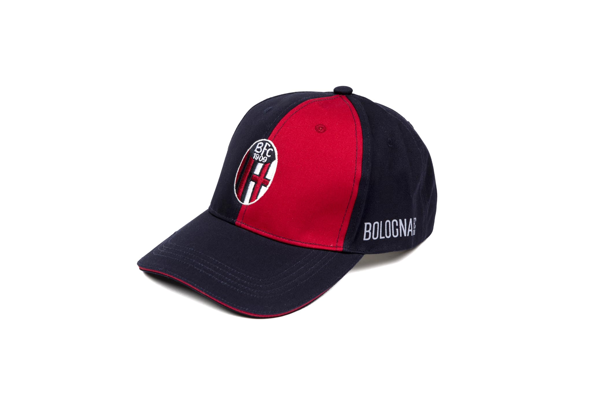 Cappello Bologna Ufficiale Rossoblu Cappellino Berretto con Visiera Bicolor