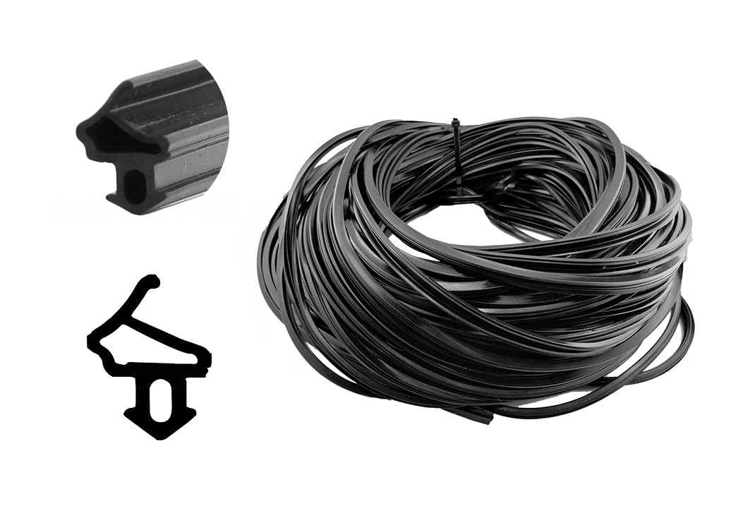 Guarnizione in gomma per finestre, 25 m, per finestre in plastica EPDM S-1172