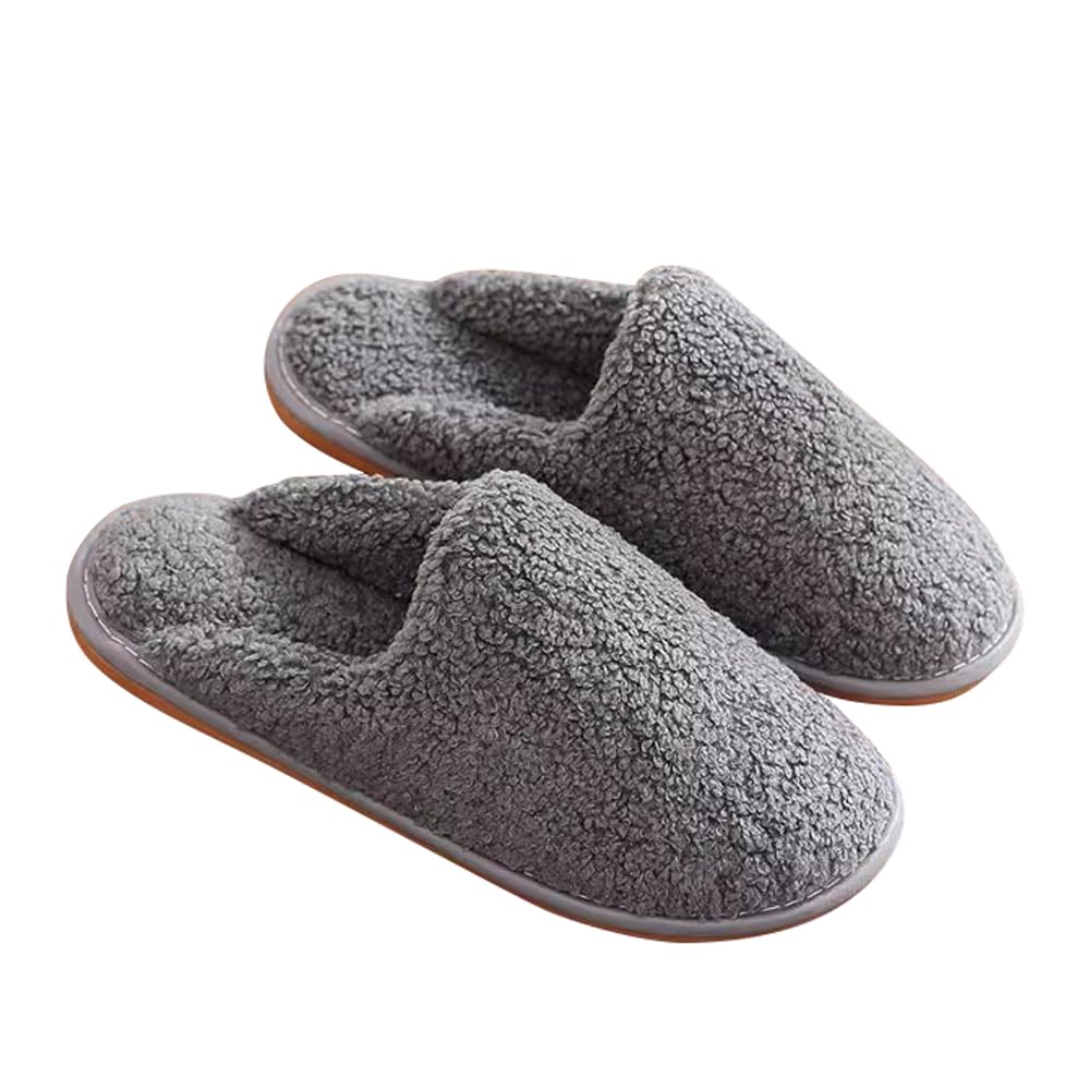SUNESA House Slippers Memory Foam Closed Toe Slippers Warm Indoor Outdoor Comfy House Shoes for Men and Women (Color : 3, Size : 45-46)