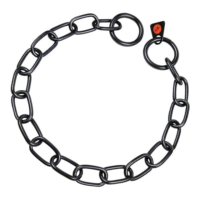 HS SPRENGER Collar eslabón corto - Acero inoxidable negro