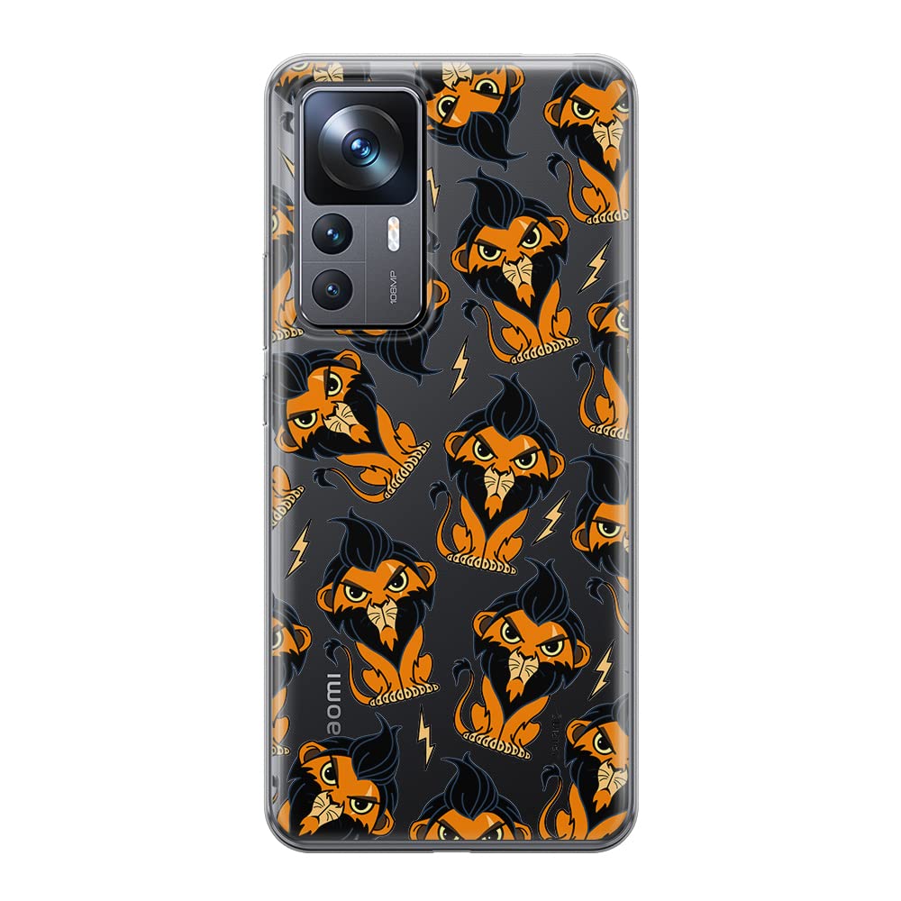 ERT GROUP mobile phone case for Xiaomi 12T/12T pro/K50 Ultra original and officially Licensed Disney pattern Scar 002 optimally adapted to the shape of the mobile phone, partially transparent