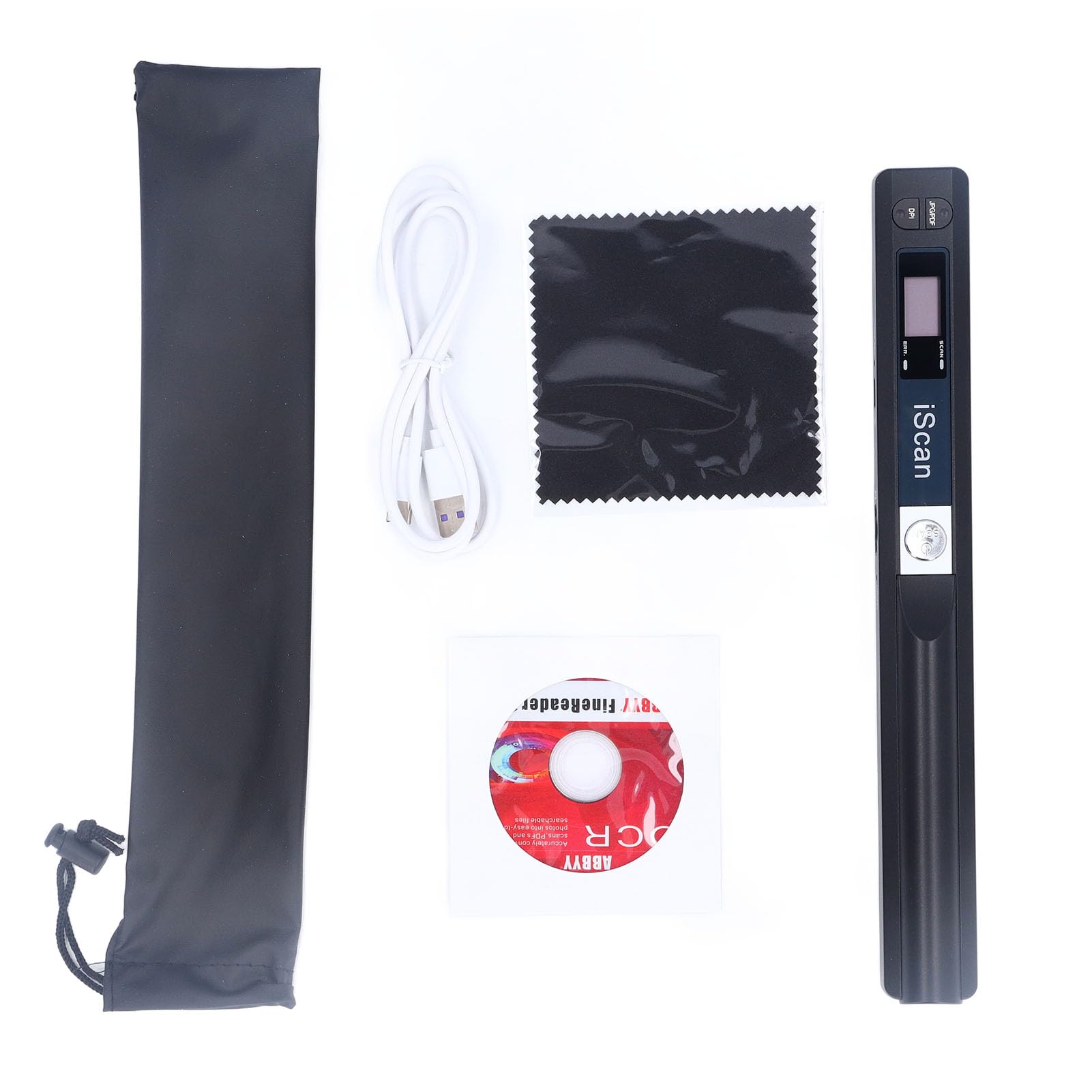 Escáner portátil, escáner de fotos de 8.27 pulgadas para documentos A4, imágenes, recibos en 900 DPI, varita de escaneo de mano móvil a color A4 carga imágenes a la computadora a través de cable USB