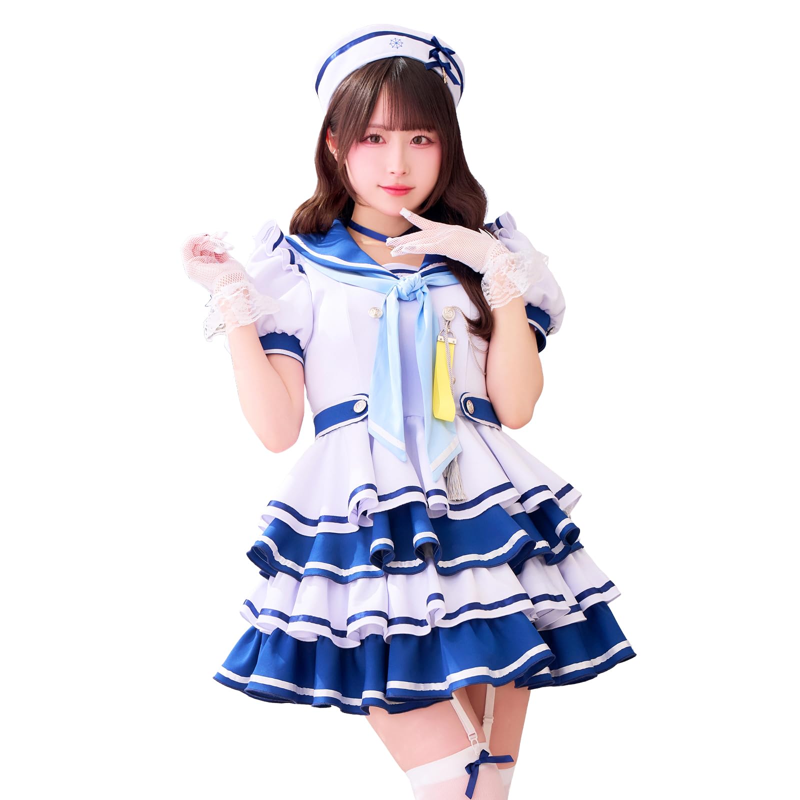 Amazon.co.jp: [Malymoon] コスプレ マリンコスチューム 青色 環やね