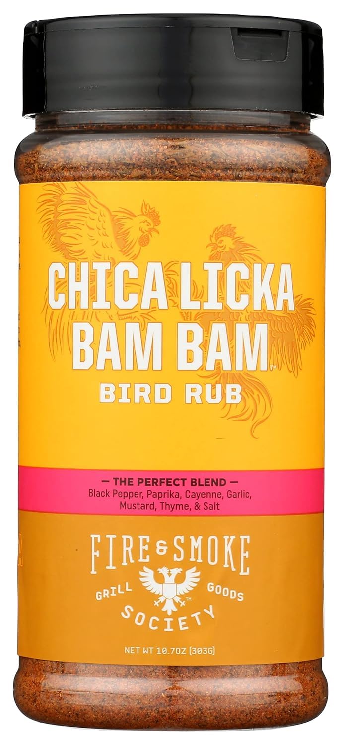 Fire and Smoke Chica Licka Bam Bam Poultry Rub, 5.1 Ounce (Pack of 4)