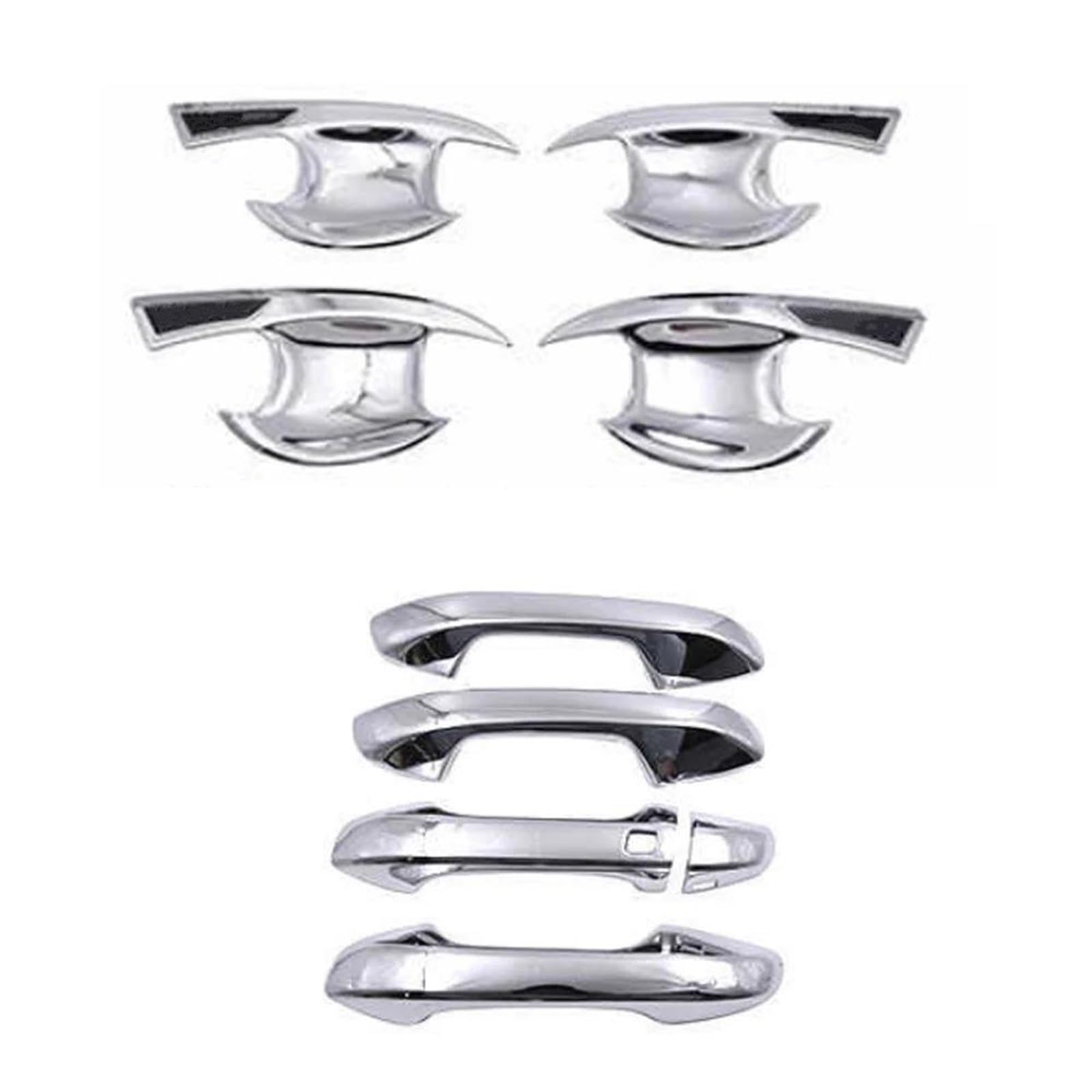 Hrqctim B 4 Bowl 1 Button Car Door Handle Cover Trim Cap Stickers For Kia For Forte K3 For Cerato Bd 2019-2023(B 4 Bowl 1 Button)