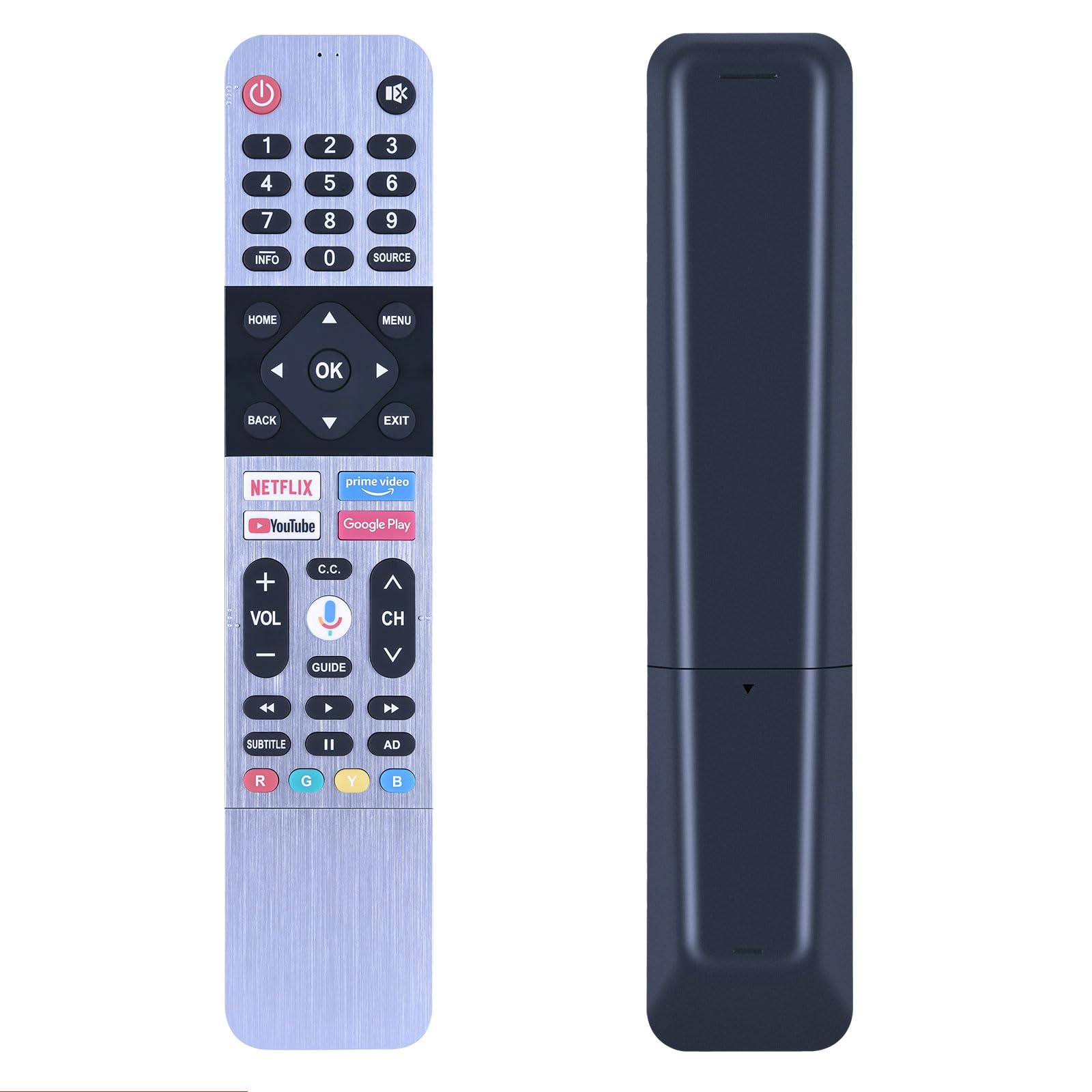 Replacement Google Voice Remote Control Compatible for Skyworth Coocaa Android TV 32S3N 40S3N 43S3N 55S3N