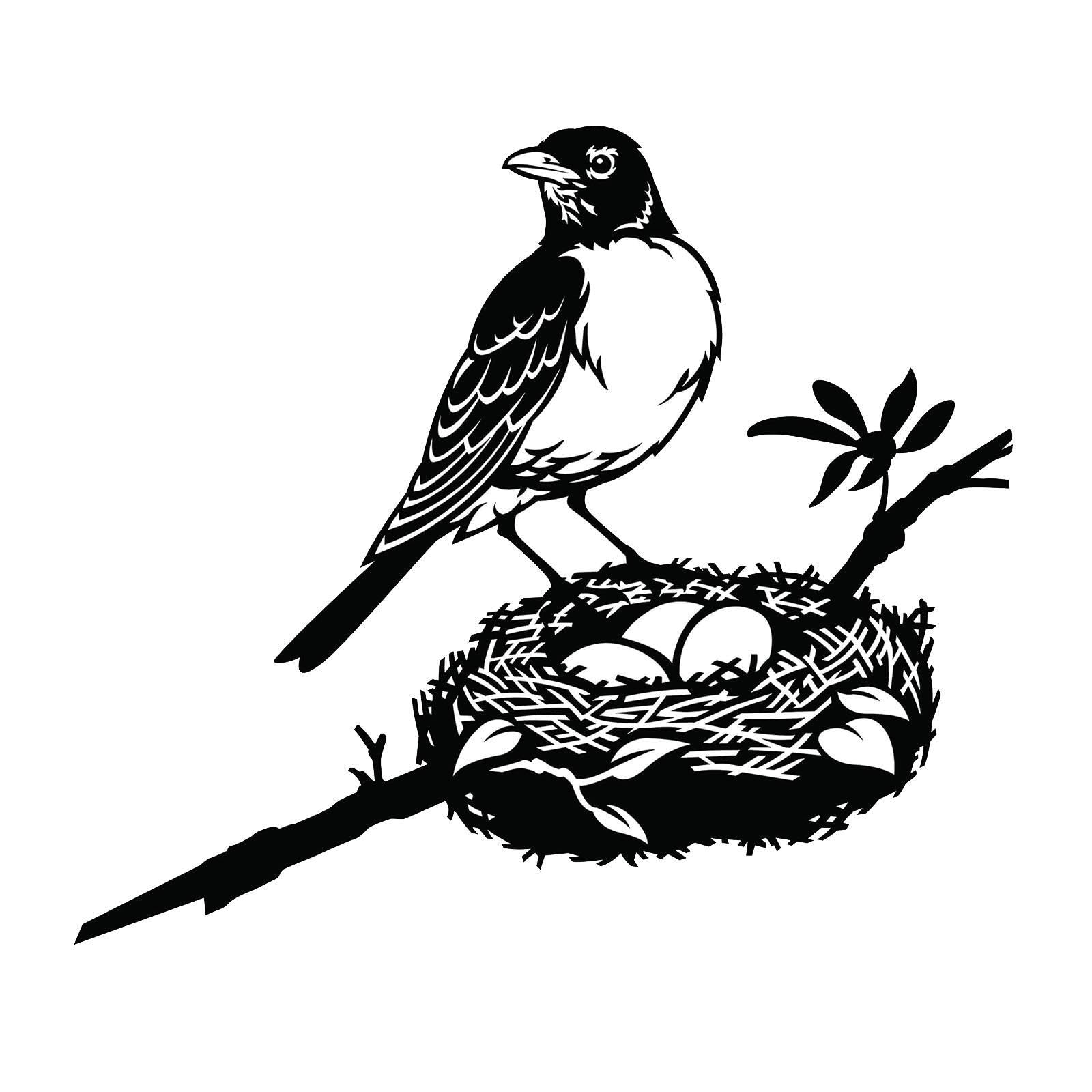 Pixzcsa Unique Metal Silhouette Bird Art Handmade Sculpture For Garden And Home Decoration Iron Handmade Silhouette Metal Bird
