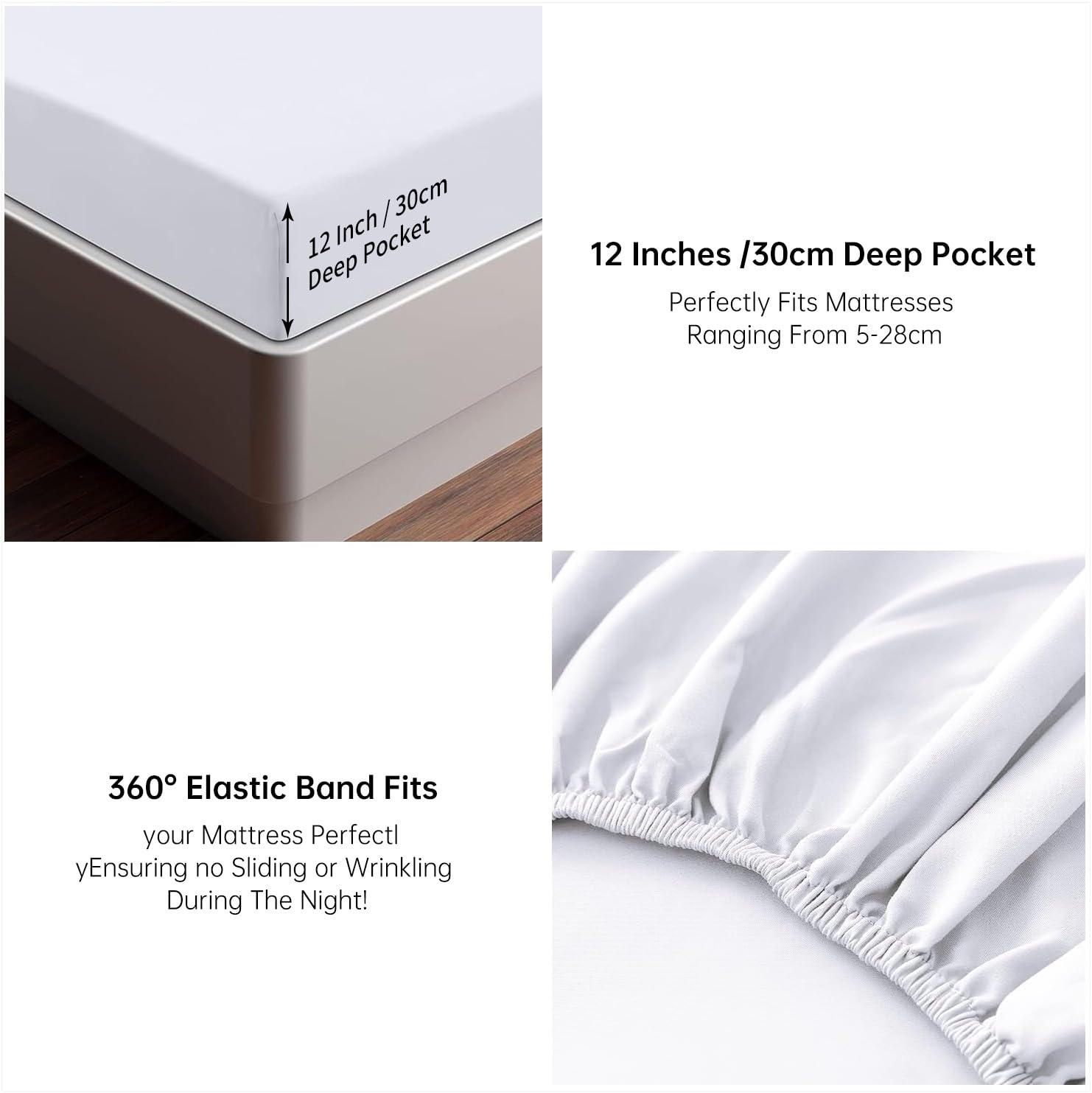Drap-Housse en Microfibre Brossée 200x200 cm avec Grand Bonnet 30cm, Plantes Feuilles de Cannabis Feuilles Nature Drap Housse en Doux, Anti Plis pour 2 Personnes Lit, Respirant Hypoallergénique, Vert