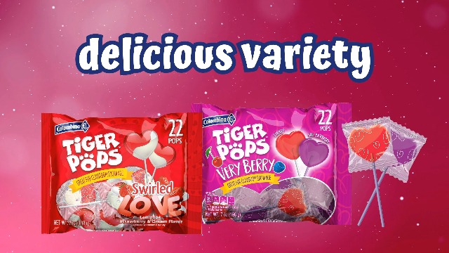 Amazon.com : Colombina Very Berry Tiger Pops, Cherry And Blue