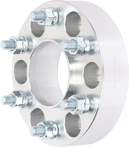 Miniatura 9 de SCITOO 4 espaciadores de rueda de 6 x 5 a 6 x 5 pulgadas, color plateado, 12 x 1.5, 3.075 in, 1.5 pulgadas, para espaciadores de rueda Trailblazer