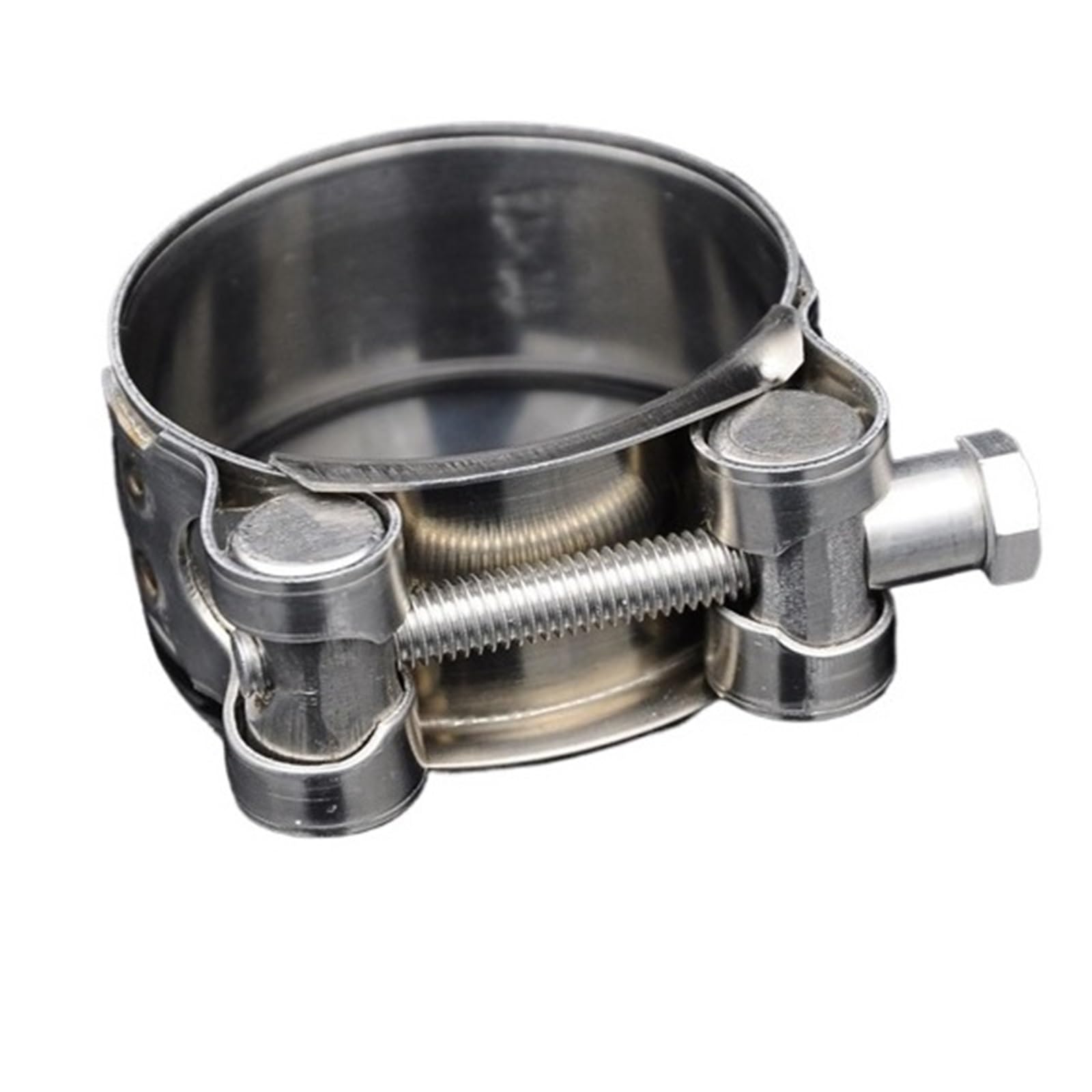 Collier de serrage en acier inoxydable 1 pièce for conduites d'échappement, d'air et d'eau (17-252 mm)