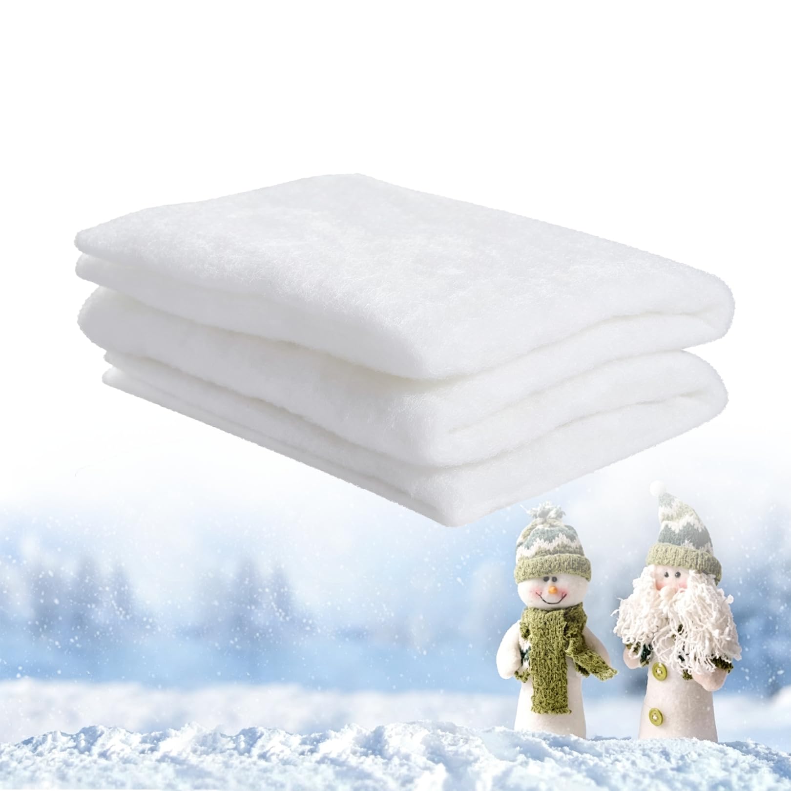Artificial Snow Blanket 80 x 240 cm, White Christmas Display Decoration