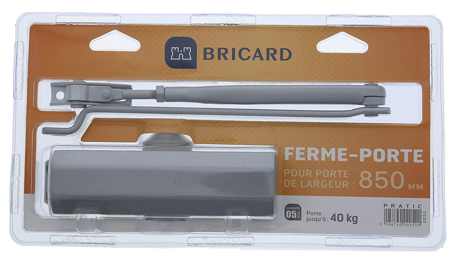 bricard 2064 granja puerta hidráulico Force 4 Copa/fuego plata