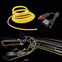 Vista 10 de MaxLax Tira de Iluminación LED de Neón Azul para Interior de Auto - 9.84 Pies de Cable EL de 12V Flexible con Protección de Fusible Integrada