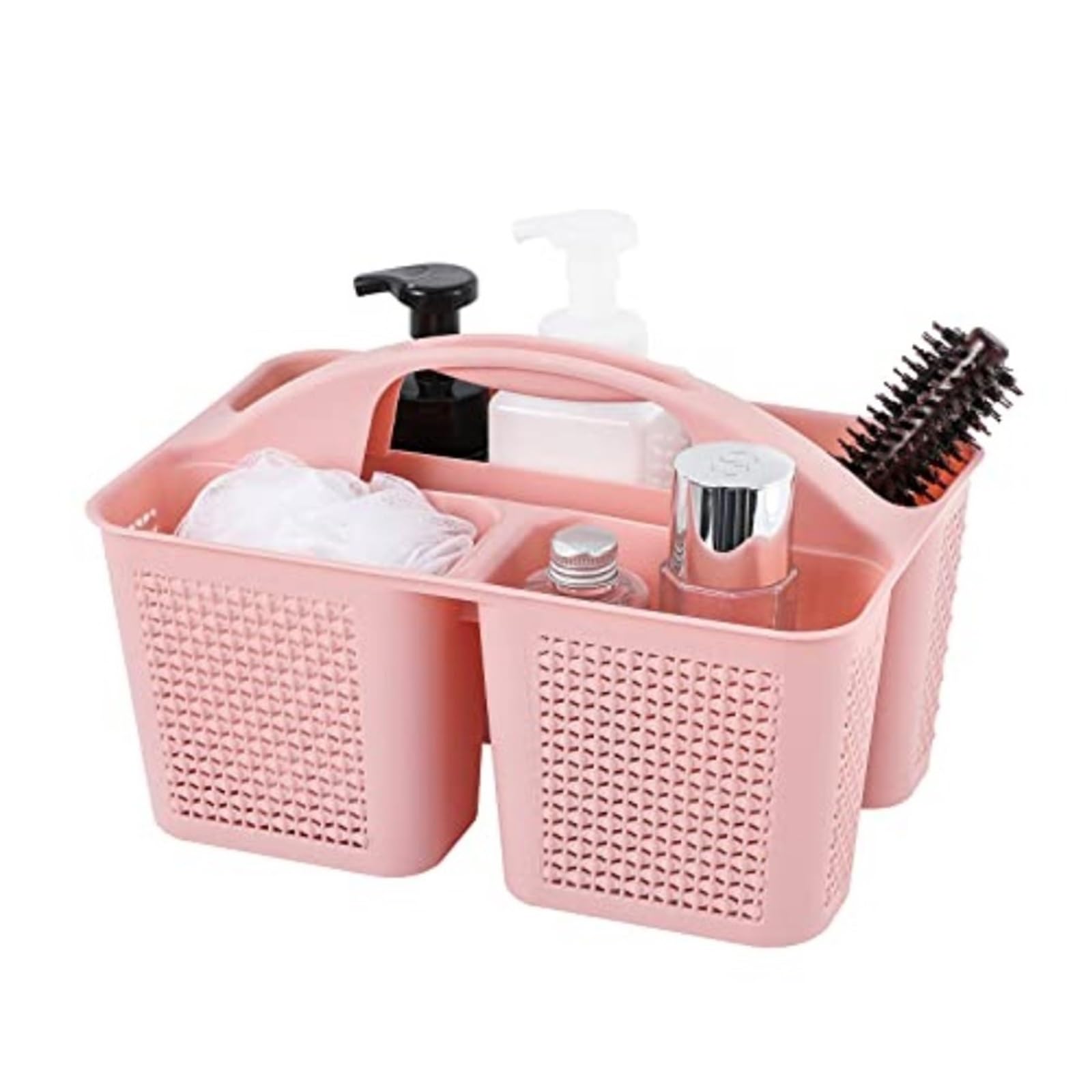 WSQHAO 2Pcs Plastic Portable Shower Caddy Bucket, Cleaning Basket With Handle Compartments Storage Organizer For Bathroom for Shower(Color5)