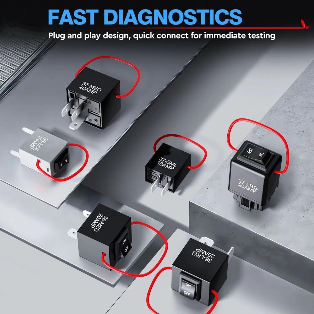 Kit Interruptor Derivación Relé 12V 9038A De 6 Piezas Regiones