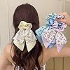 5 Pcs Floral Hair Scarf Scrunchies Bowknot hair ri... #1