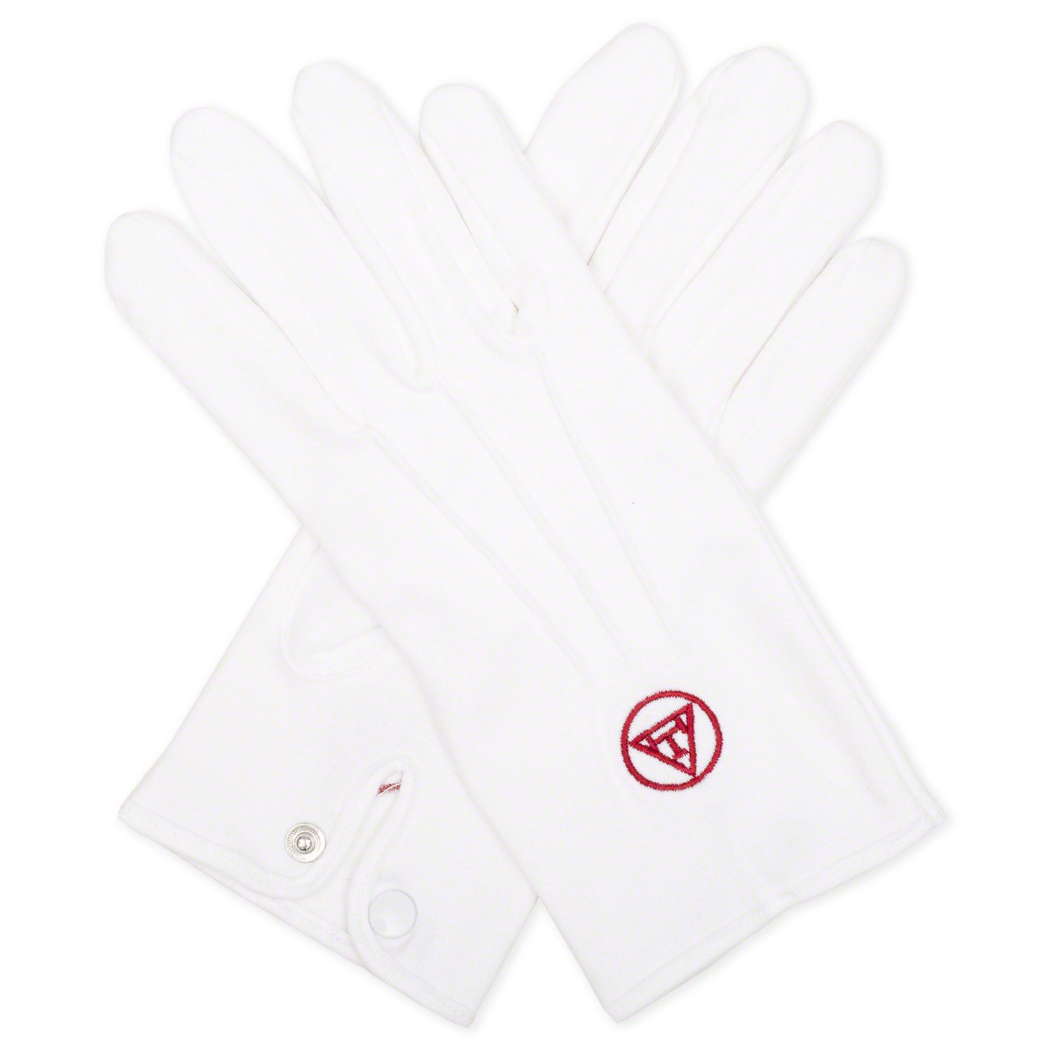 THE MASONIC COLLECTION - Royal Arch Companions grembiule, fascia, gioiello e guanti - Regalo massone per gli uomini, Pelle di agnello, Medium Gloves