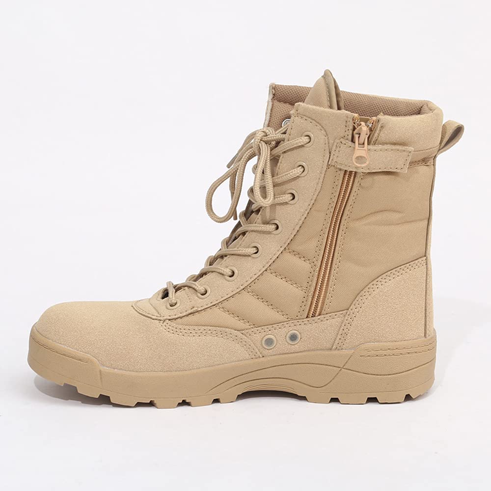 BALALALA Hommes Bottes Militaire avec Fermeture Latérale, Bottes Patrouille Combat Tactique Recrues Armée Désert Sécurité Militaire Chaussure - Droit des militaires BALALALA Hommes Bottes Militaire avec Fermeture Latérale, Bottes Patrouille Combat Tactique Recrues Armée Désert Sécurité Militaire Chaussure - Droit des militaires