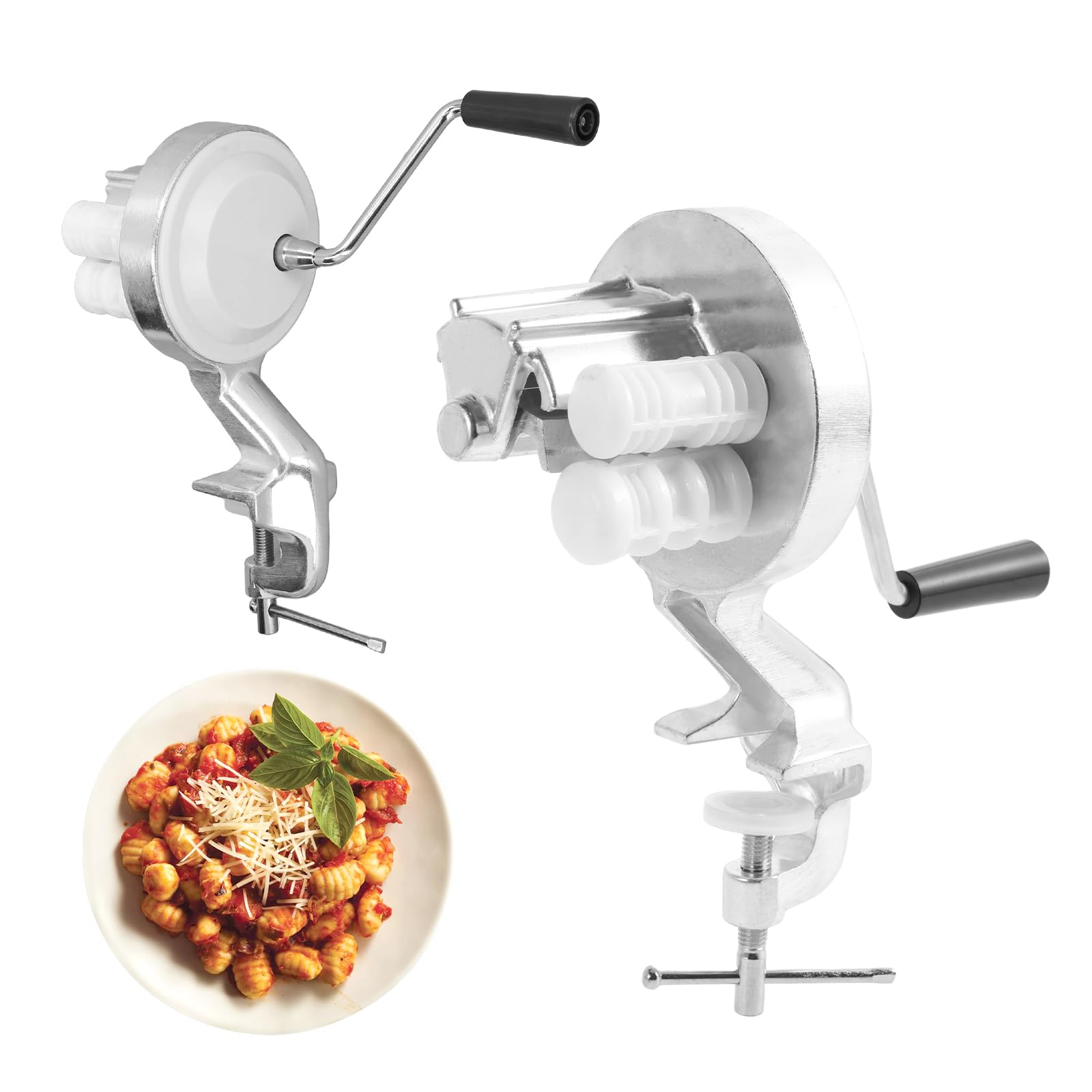 Cavatelli Maker Maschine Aus Aluminium - Manuelle Nudelpresse Für Cavatelli & Gnocchi
