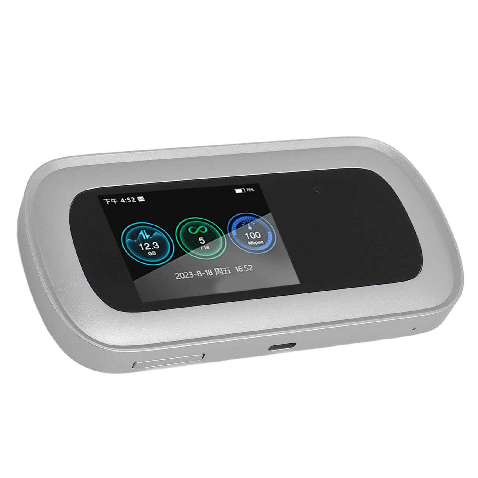 Router Mobile 5G, Hotspot Mobile WiFi, Modem WiFi6 5G 4G LTE, con Slot SIM, Schermo a Colori da 2,5 Pollici, 16 Dispositivi Connessi, per Viaggi D'affari All'aperto
