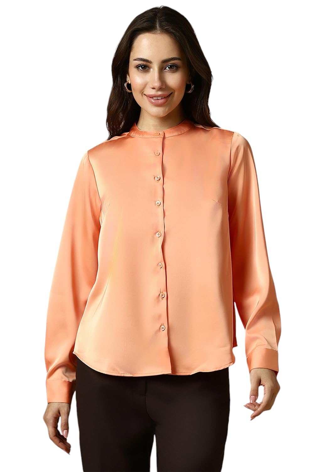 allen solly Women's Cotton Solid Regular Fit Shirt-picture-28