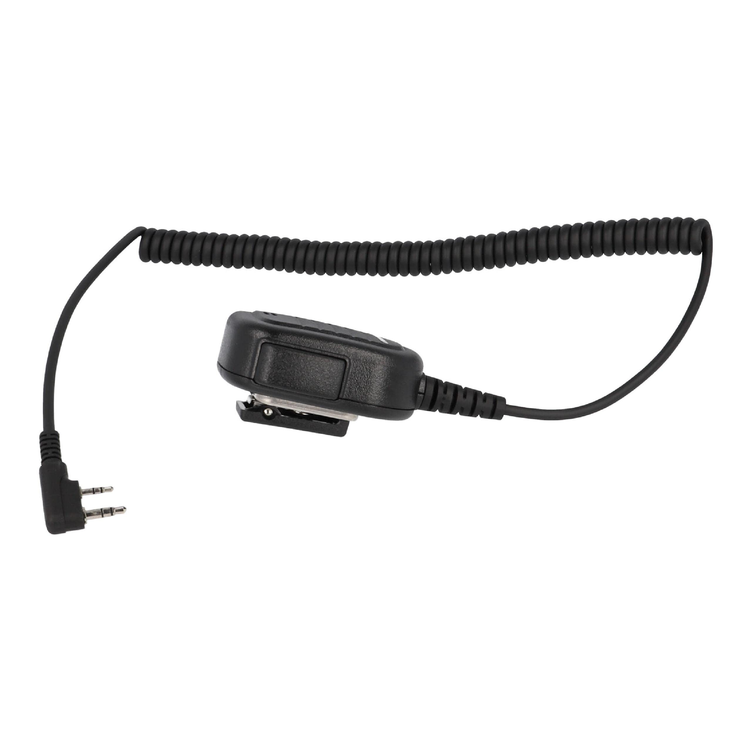 vhbw Microphone Haut-Parleur Compatible avec Kenwood TK-3230XLS Radio