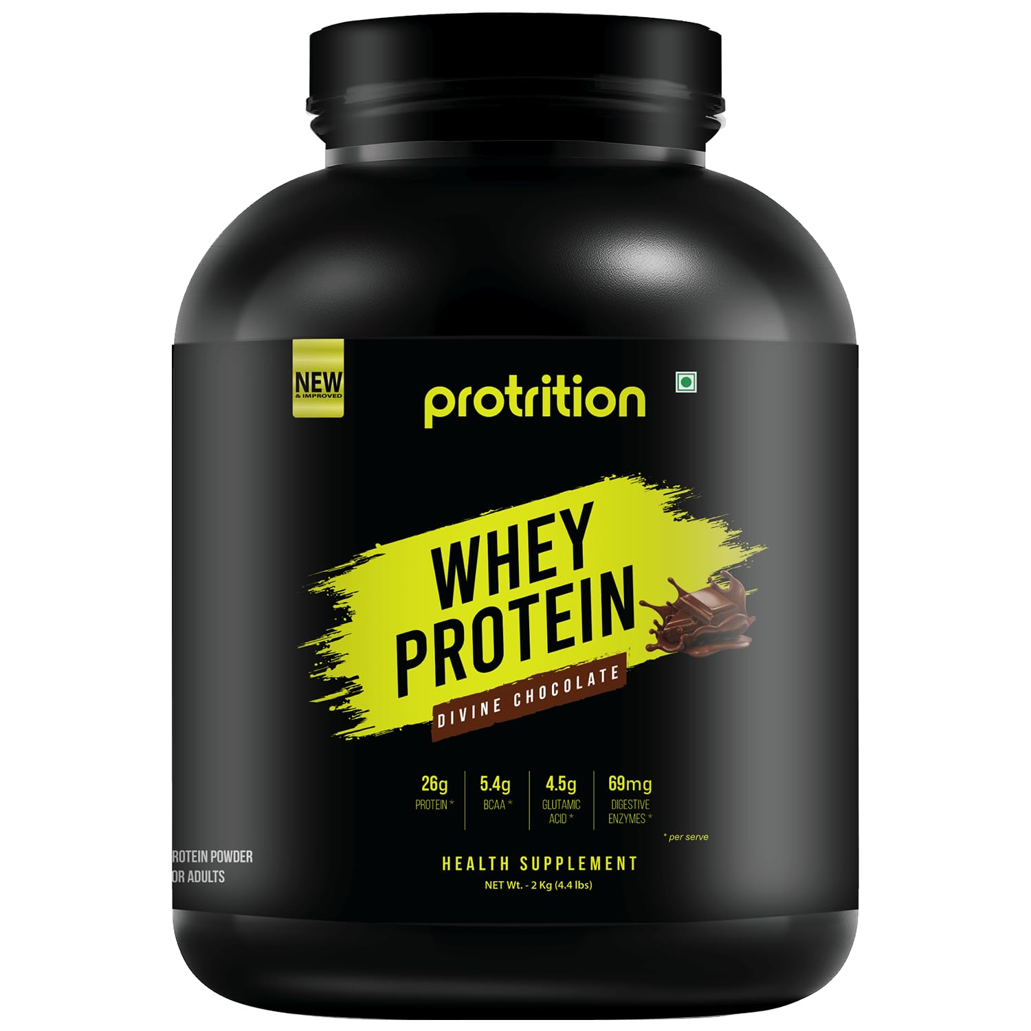 Protrition Whey Protein Powder | French Vanilla - 2kg (29 Servings)| 26g Protein, 5.4g BCAA per SCOOP | Added Digestive Enzymes | Muscle Growth, Strength And Recovery (B0CQLZDSWG) Amazon Price History, Amazon Price Tracker