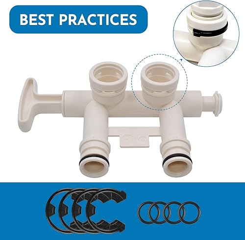 Miniatura 5 de 7337563 Kit de clip para suavizador de agua (WS60X10004, 1205500, 7116713, 1205500) y kit de juntas tóricas (7337571, 7170288, STD302213,