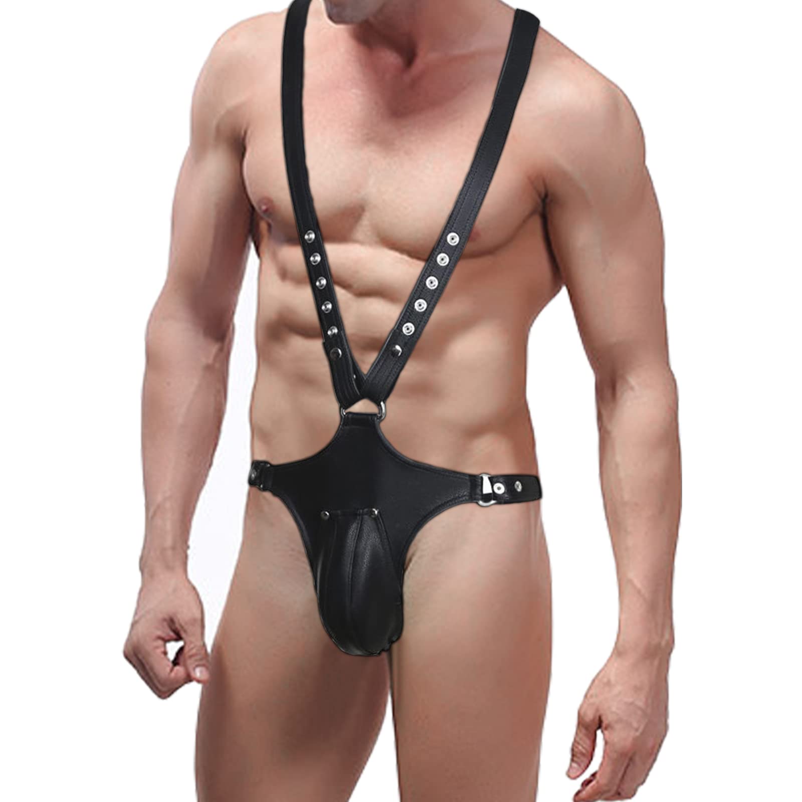 BDSMLOVE Imbracatura in pelle per uomo,Perizoma per uomo, Imbracatura gay, adulti sexy bondagerie, bdsm strap on sesso bondage sex toy