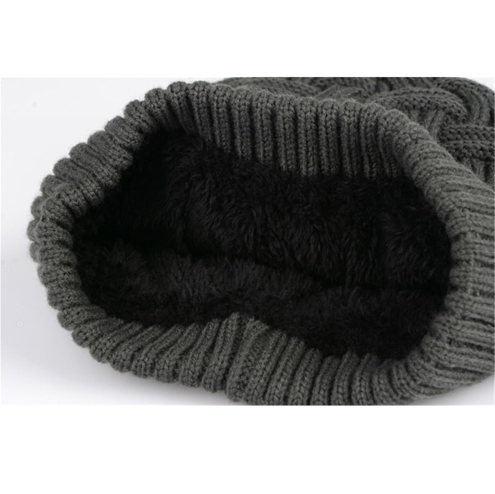 Czapka Zimowa Męska I Damska Zimowa Czapka Z Czaszkami, Wełniana, Ciepła, Luźna Czapka Typu Beanie, Czarna Ciepła Czapka
