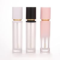 Vista 4 de COSIDEA 8 piezas de tubos vacíos blancos gruesos para brillo de labios, tubos de 8 ml con aplicador de varita para contenedores de botellas de tinte