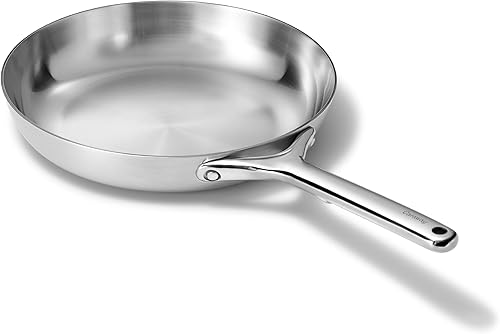 Miniatura 1 de Caraway Sartén de acero inoxidable (8 pulgadas)  Sartén de acero inoxidable de 5 capas  Apto para horno y estufa  No tóxico, sin PTFE ni PFOA