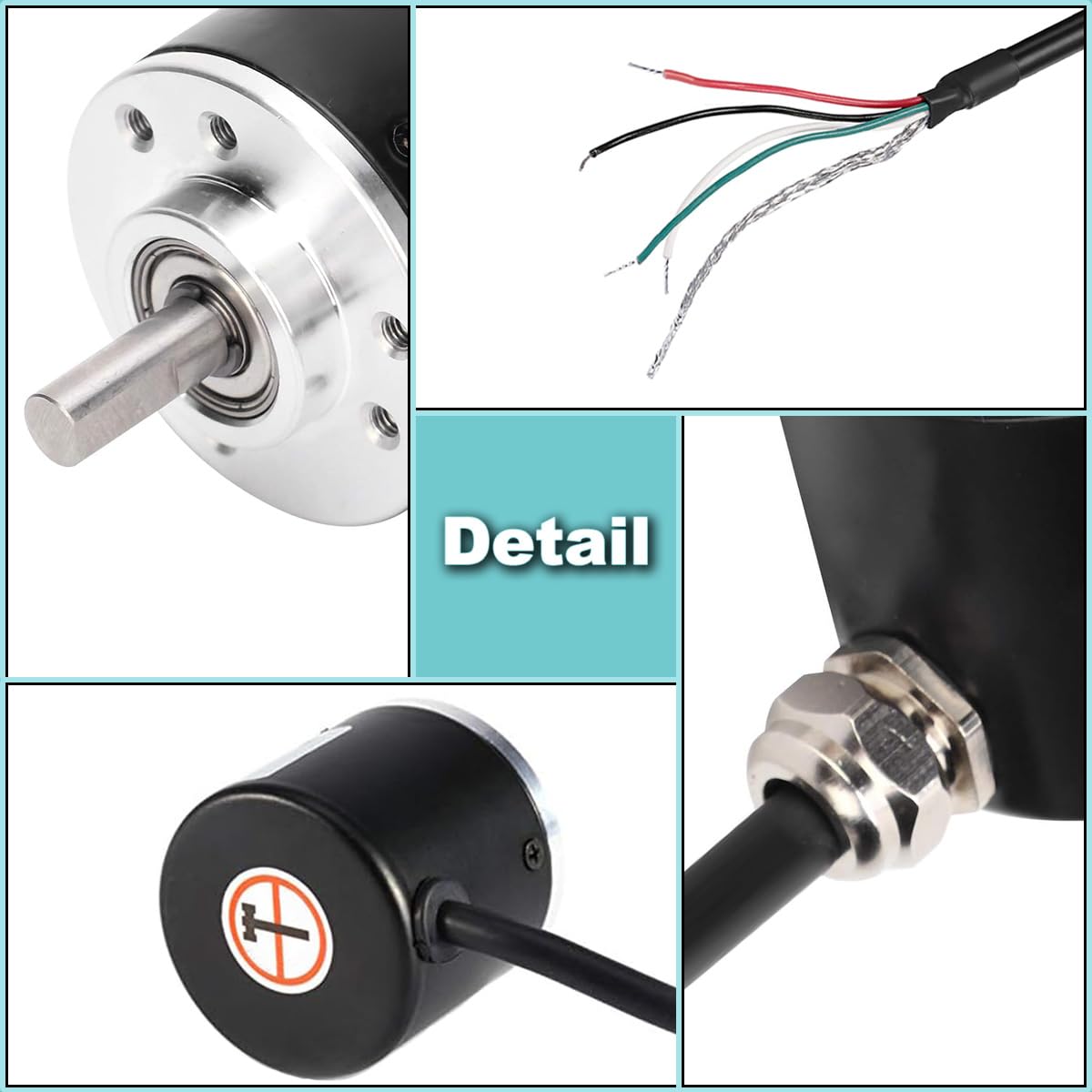 Codeur optique rotatif incrémental en quadrature DC 5-24V 600P/R AB 2 phases Sortie NPN Encodeur pour test de programme pour module radio/bouton/capteur de vitesse de roue/molette de souris