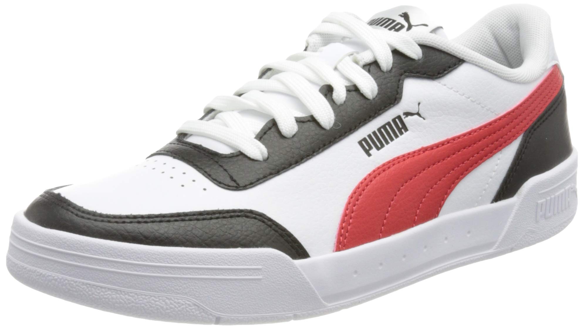 Puma Unisex-Adult Caracal White-Poppy Red Black Sneaker - 3.5 UK (36986324) (B088RHKM37) Amazon Price History, Amazon Price Tracker