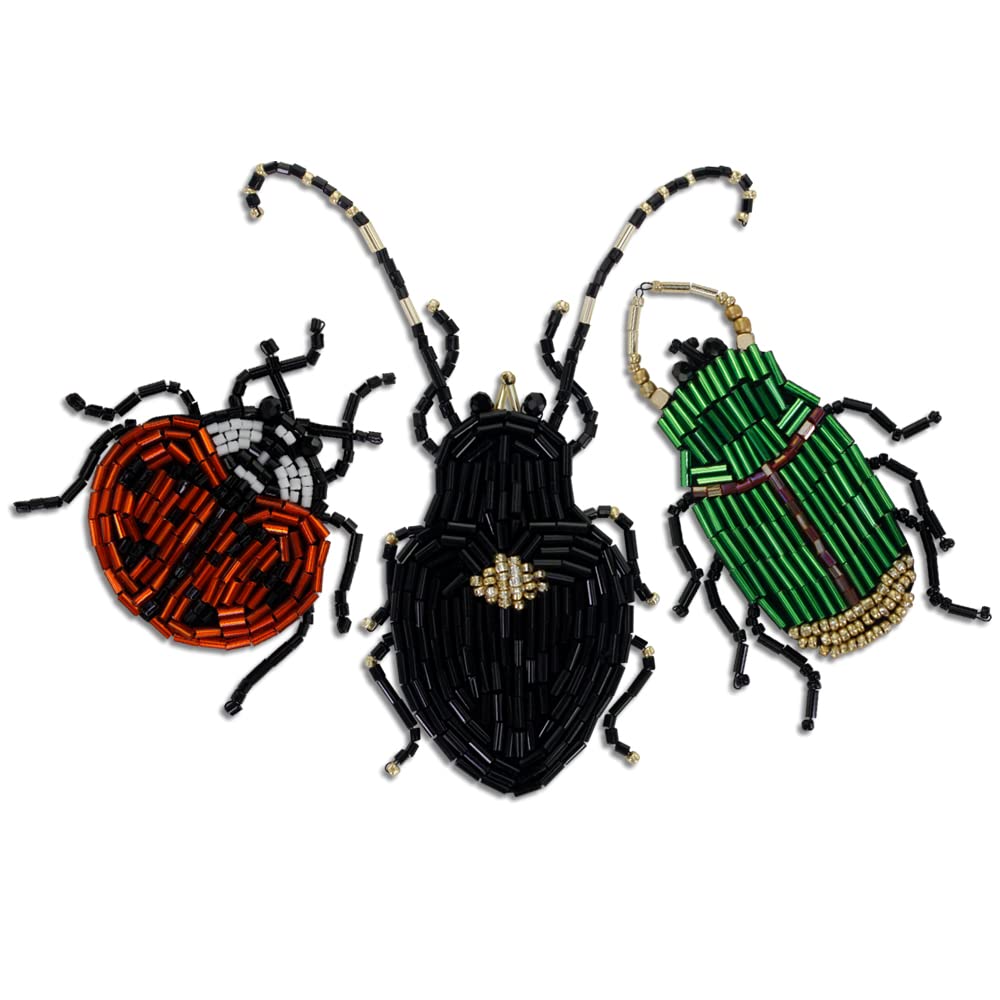 3-Piece Rhinestone Insect Applique Patches - Sew-On Beaded Bug Decor For Clothes, Bags, Shoes - View #10