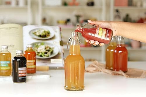 Miniatura 2 de Jarabe de Frambuesa con Limón y Jengibre - Aromatizante de Kombucha para 2 Fermentación - The Kombucha Shop