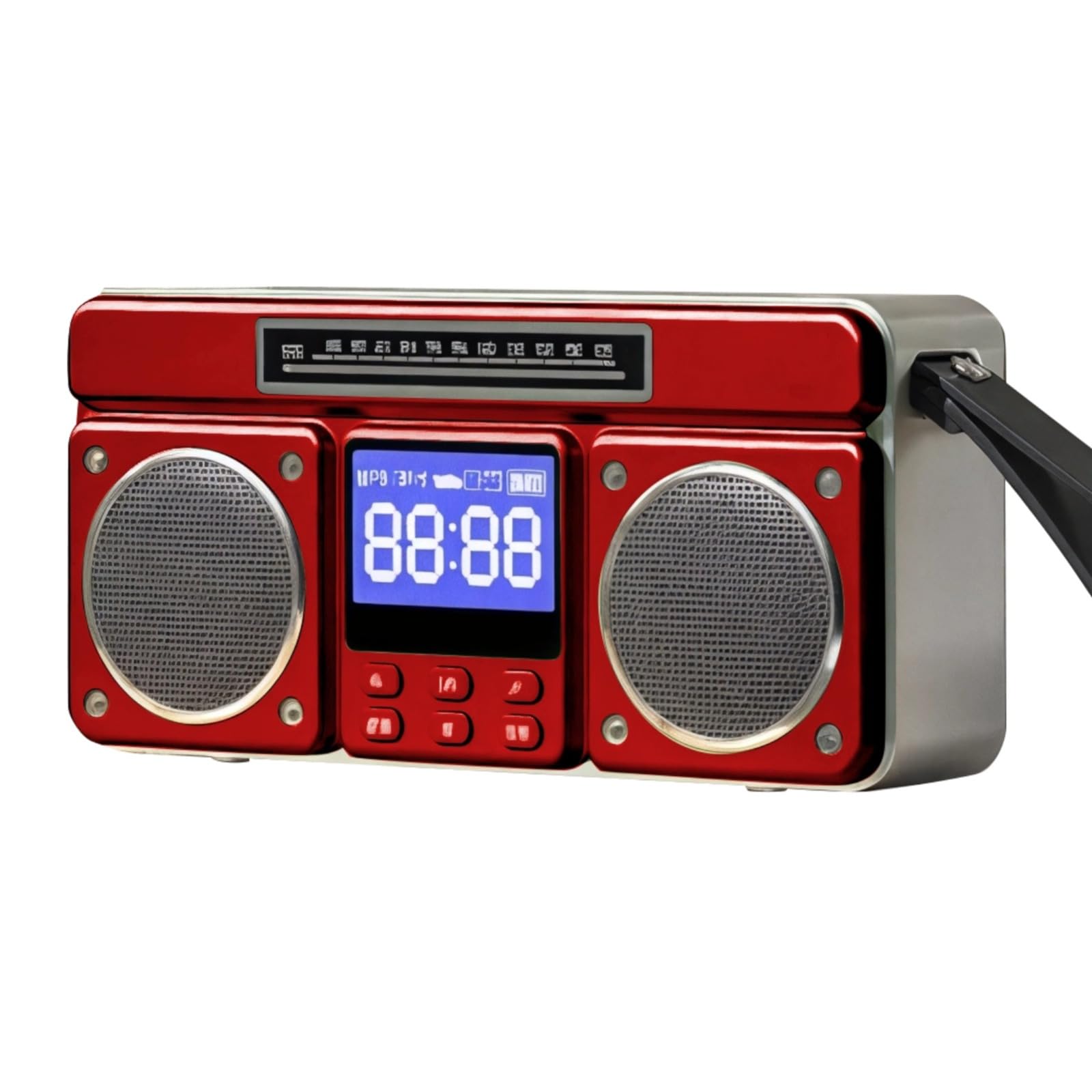 Bosreroy Small Fm Radio, Portable Rechargeable Radio with Wireless USB and Tf Card Features, HiFi Sound for Outdoor &amp; Bathroom Use