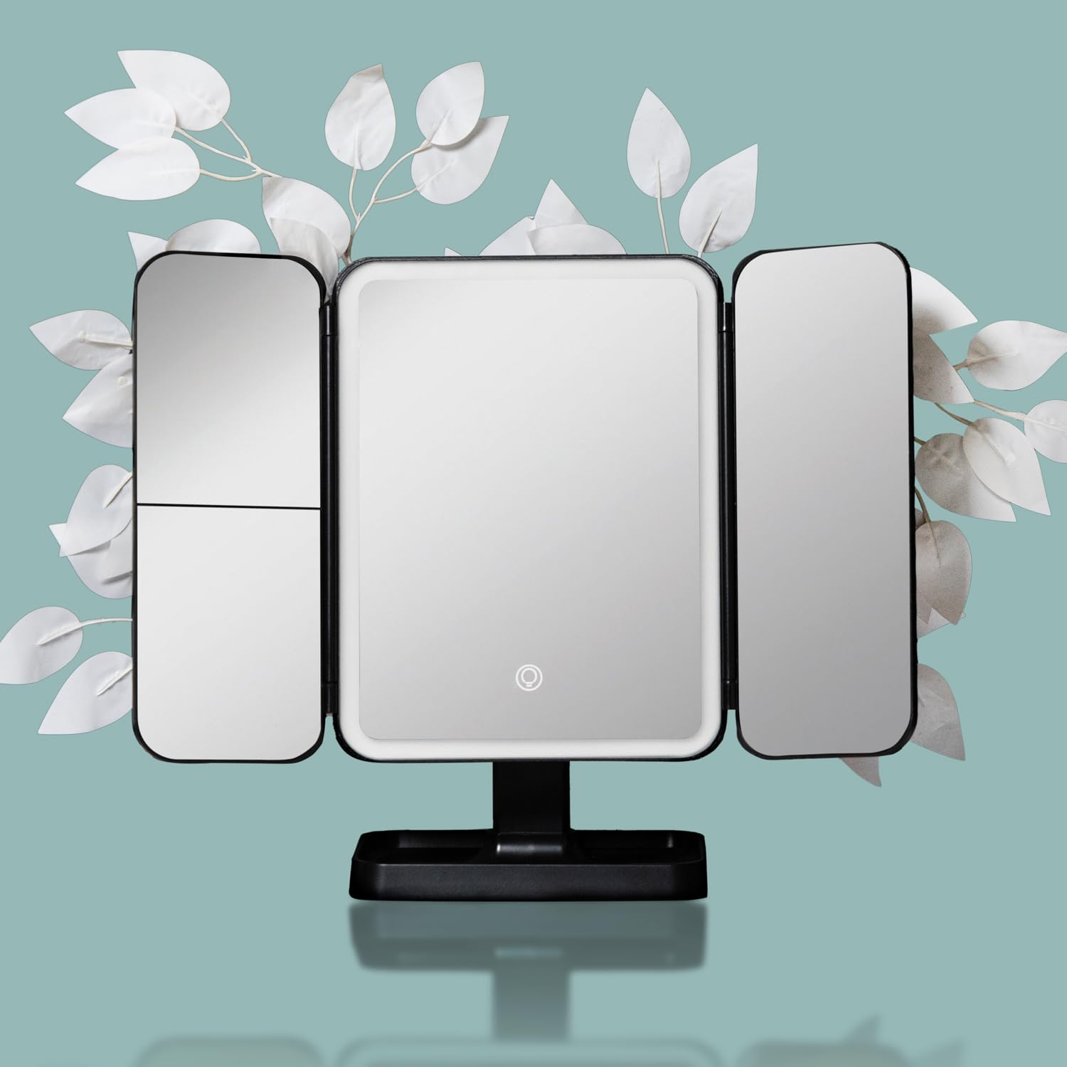 STELLIFEROUS 3X Trifold Makeup Mirror with Adjustable LED Lights | 3 ...