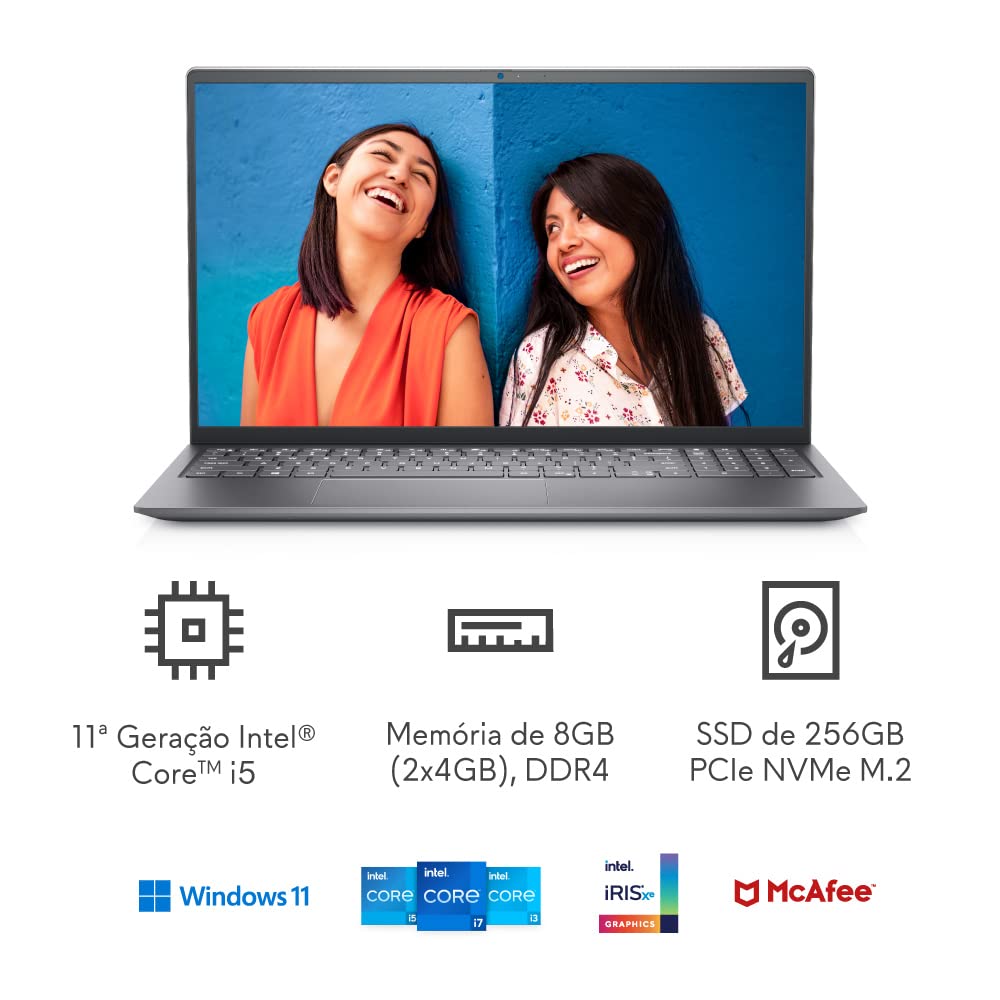 Notebook Dell Inspiron 15 i1101-M20S 15.6” FHD Touch 11ª geração