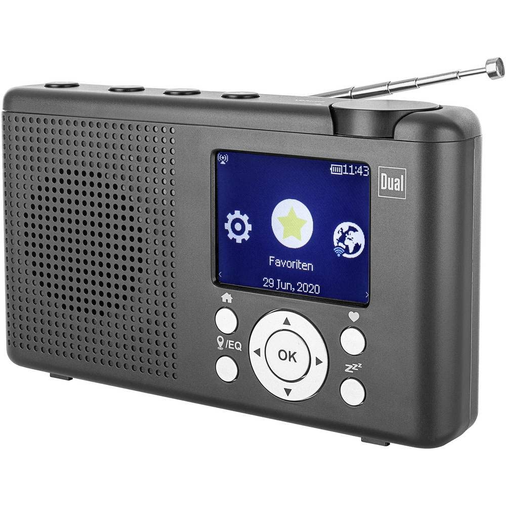 Dual 76524 MCR 200 Radio de Table Internet, Dab+, Dab, Radio Internet FM, Dab+, FM, USB, Bluetooth Noir