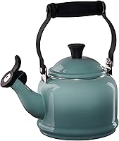 Vista 3 de Le Creuset - Tetera de acero esmaltado de media litro, 1.25 cuartos de galón, Marsella