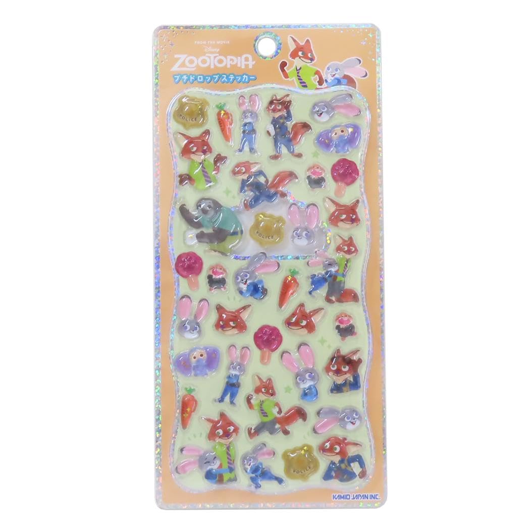 Amazon.co.jp: ズートピア[シールシート]プチドロップステッカー