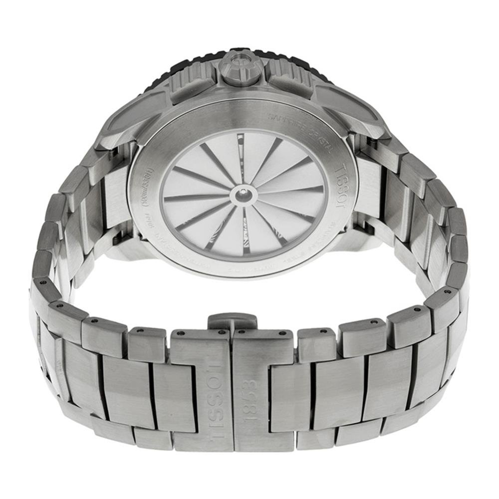 Tissot T Navigator Black Dial Stainless Steel Mens Watch