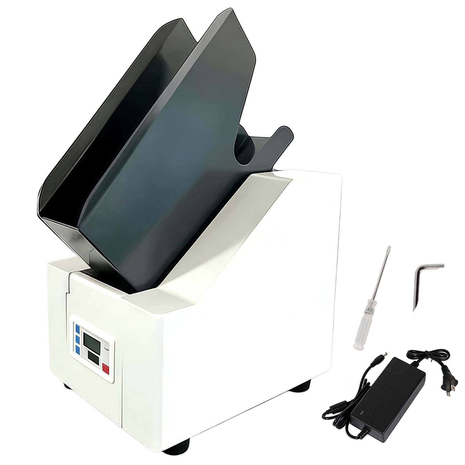 Raccoglitore automatico di carta e jogger, capacità 70 mm, allineamento rapido 5s, 18000 giri/min ad alta velocità, vibrazione soffiaggio d'aria, perfetto per lettere A4 A5 A6, banconote, uso ufficio