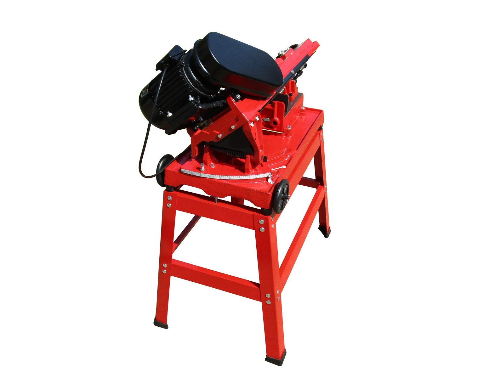 Varan Motors nemcb de 02 Sierra de cinta para metal 370 W 230 V con soporte y tornillo + Vertical y Horizontal ángulo Interfaz.